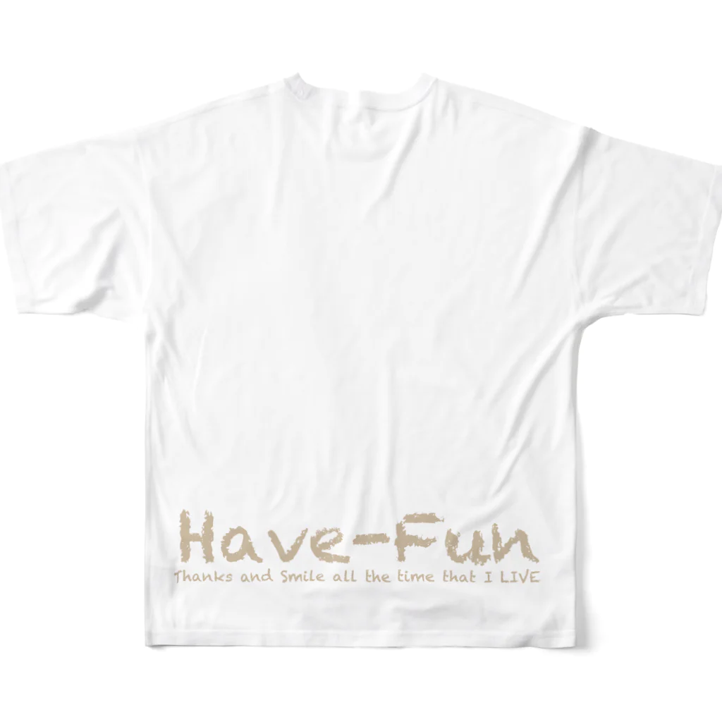 HaveーFun 嘉の点絵HF-１６ フルグラフィックTシャツの背面