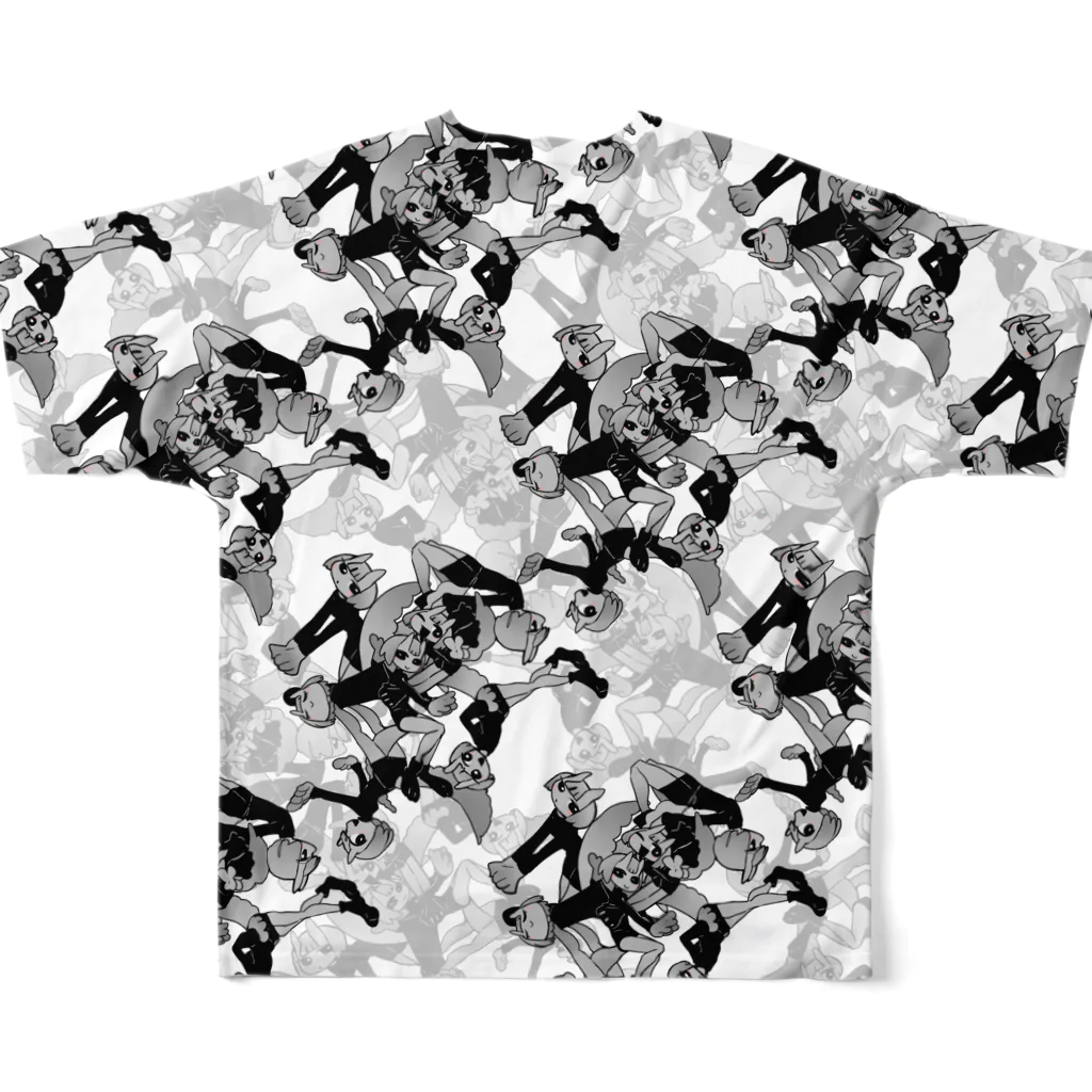 🍰🍭🍨🎂🍬🍩🍦🍮🍫🍪の無限和泉童子 All-Over Print T-Shirt :back