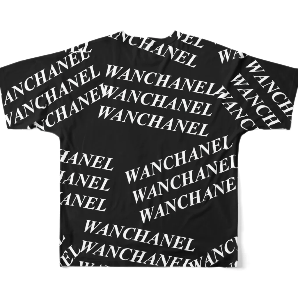 わんチャン🐾のWANCHANNEL All-Over Print T-Shirt :back