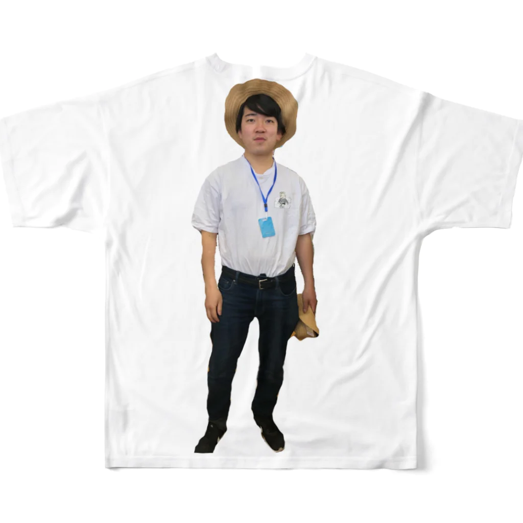 スイカ屋ゴンベの見ているやべTシャツ All-Over Print T-Shirt :back