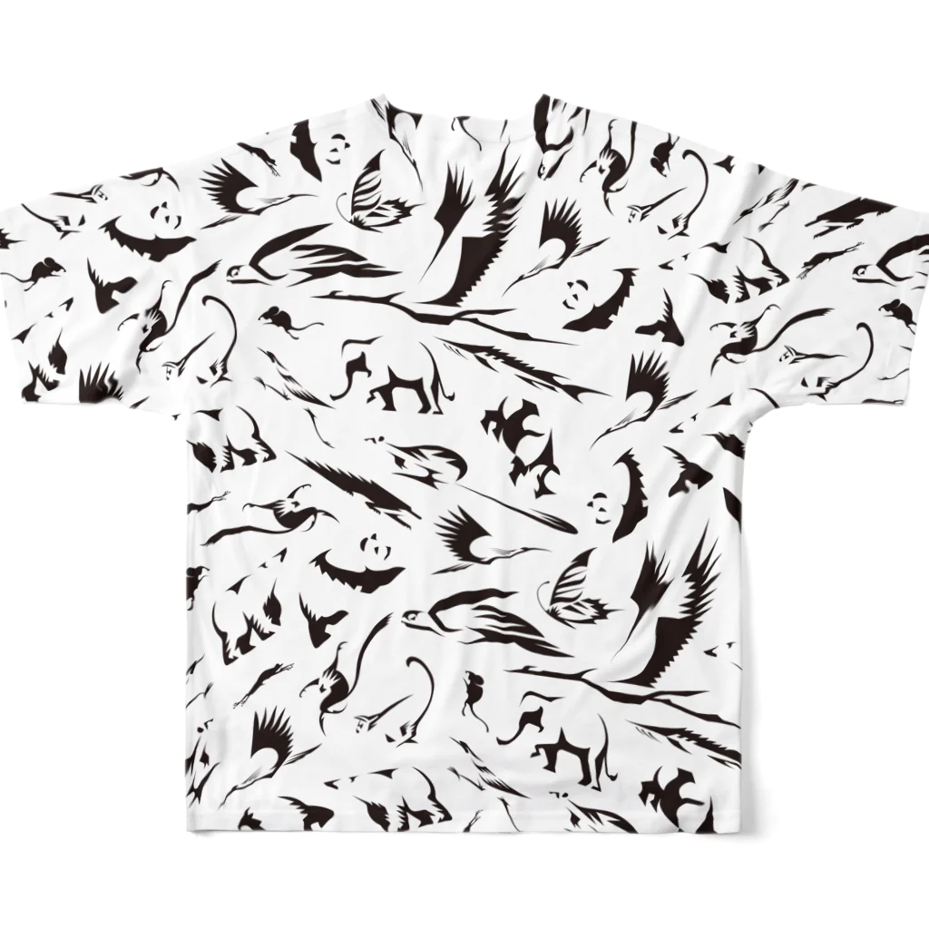 ASITA_PRODUCTSのカズオオモリ×ASITA_PRODUCTS  All-Over Print T-Shirt :back