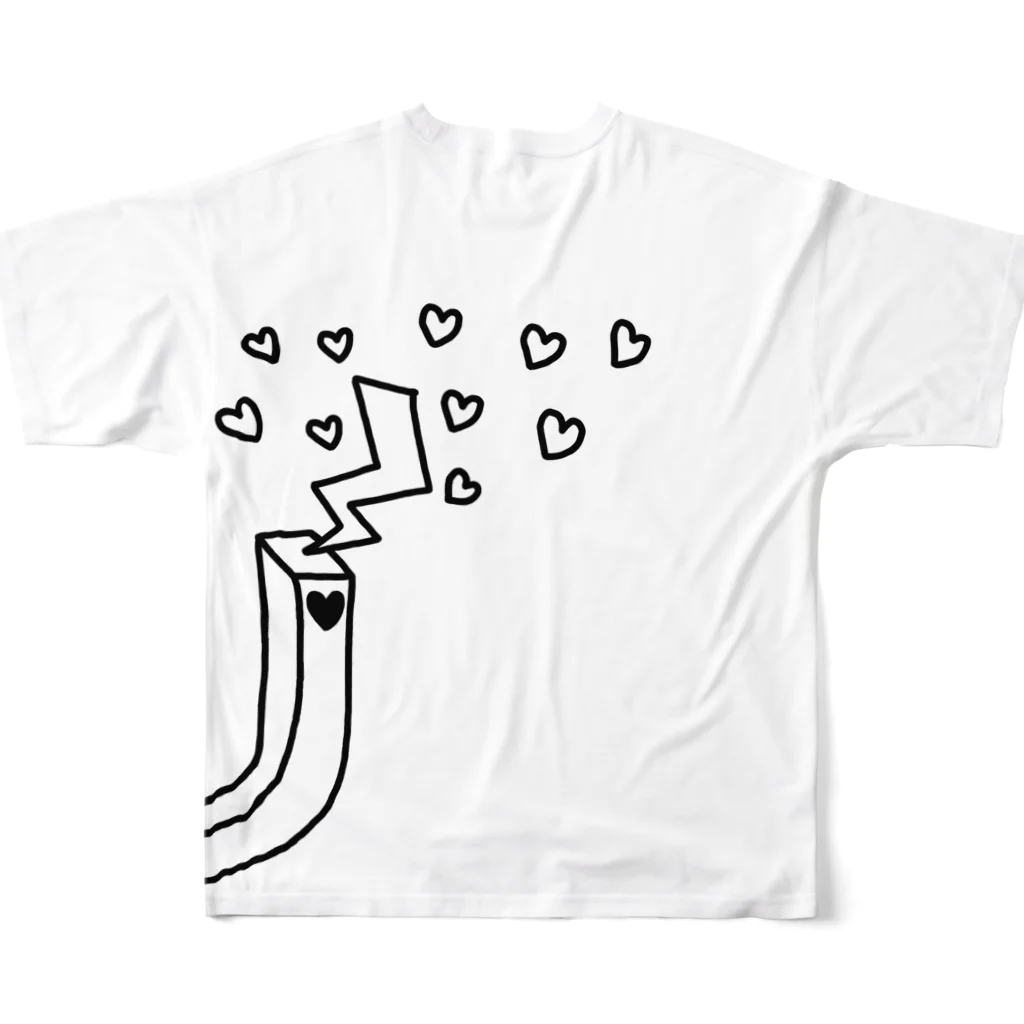 Fried Shrimp@ハンドメイドの磁石シリーズ(M極？) フルグラフィックTシャツの背面