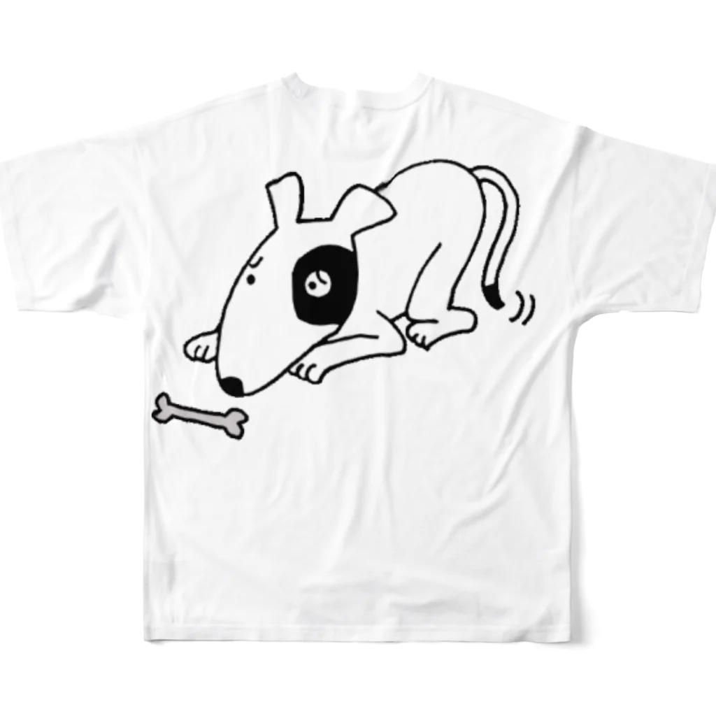 のんぼうLINEスタンプのおあずけ All-Over Print T-Shirt :back