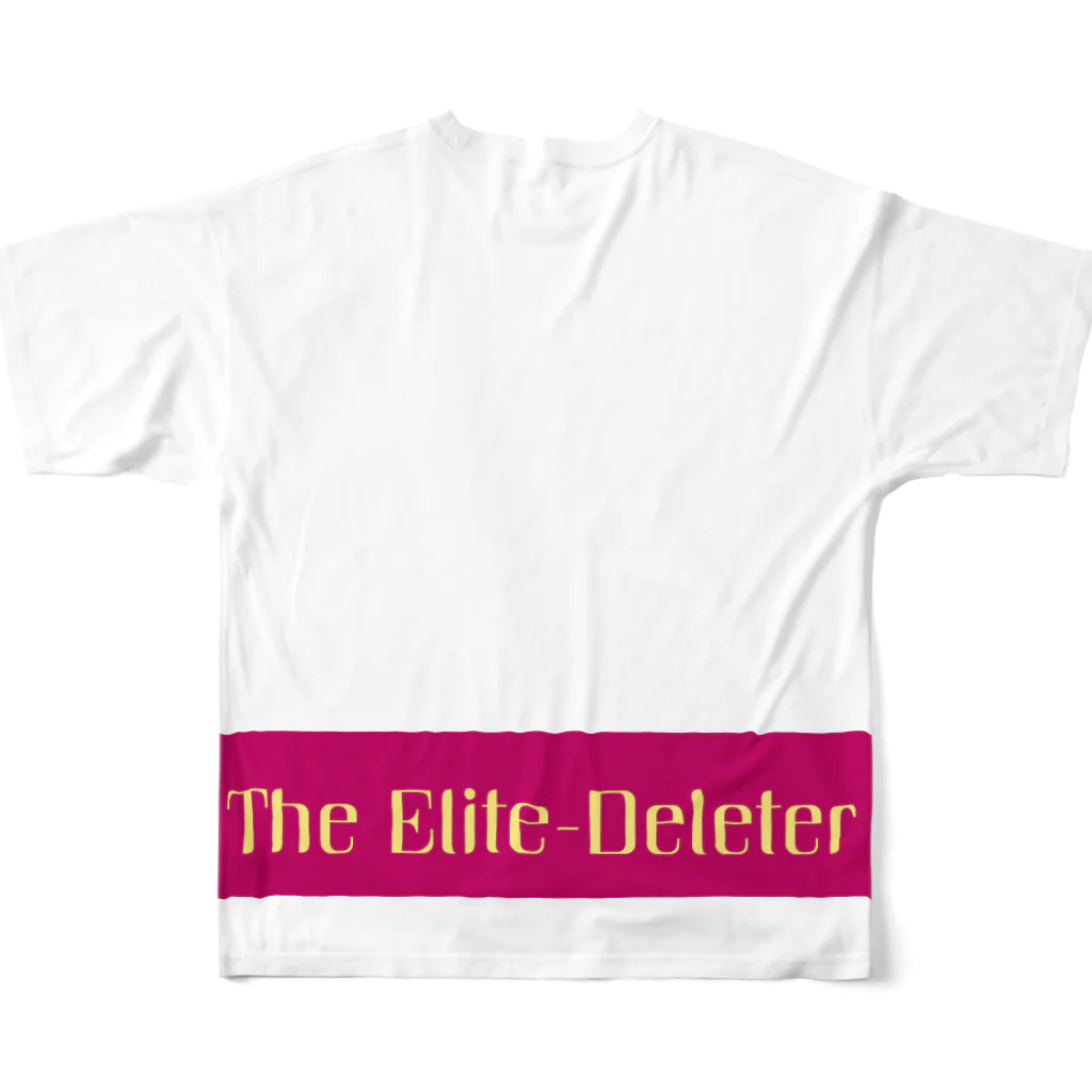 Les survenirs chaisnamiquesのThe Elite-Deleter Logo ver. All-Over Print T-Shirt :back