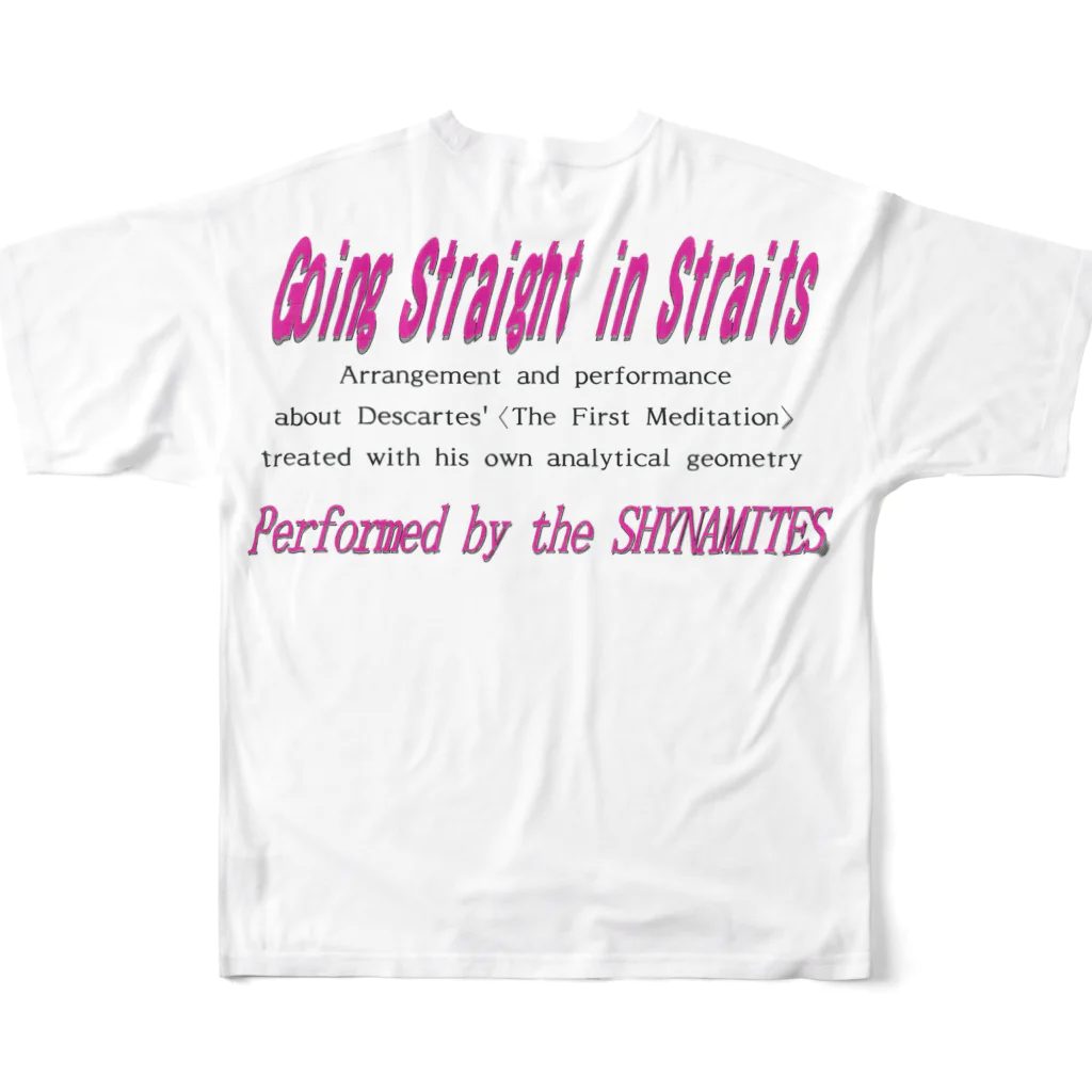 Les survenirs chaisnamiquesのGoing Straight in straits 2001 ver.-Logo フルグラフィックTシャツの背面