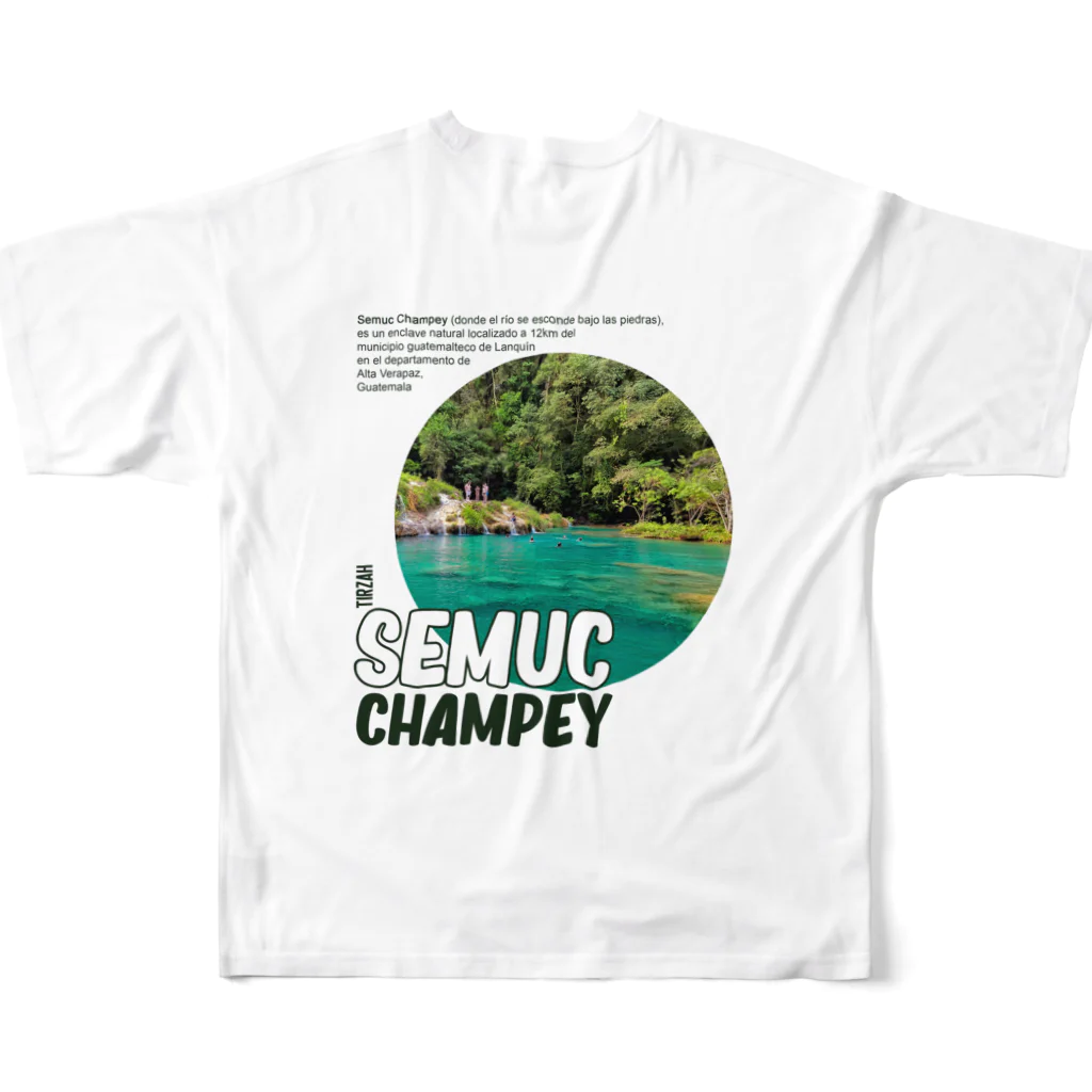 TIRZAHのSEMUC CHAMPEY フルグラフィックTシャツの背面