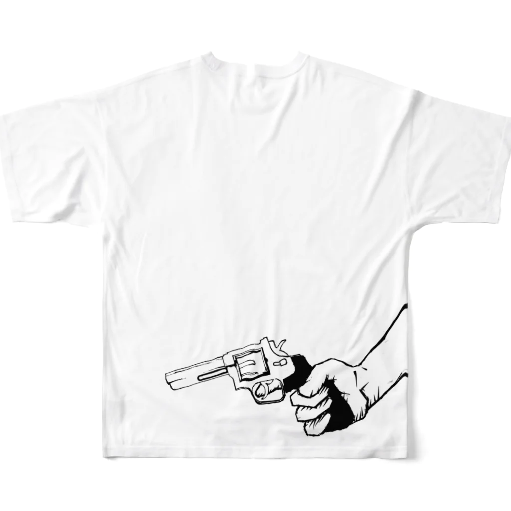 buri/ぶりのうそつきTシャツ All-Over Print T-Shirt :back