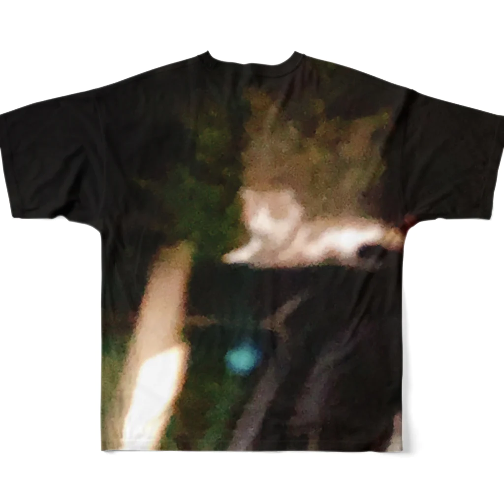 わびしさのｶﾞﾋﾞｶﾞﾋﾞﾈｺﾁｬﾝ All-Over Print T-Shirt :back