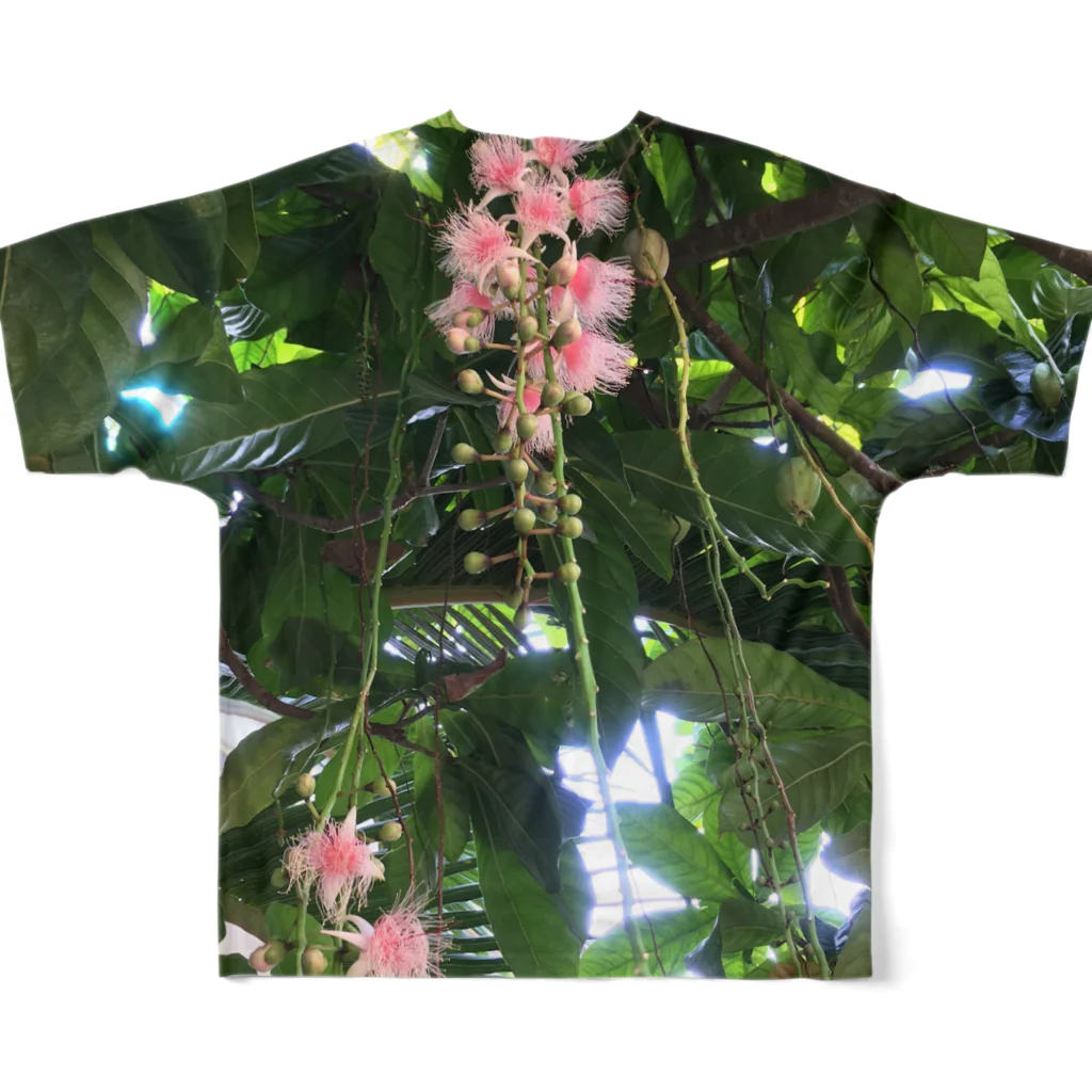 LoveUnivershityのBotanical All-Over Print T-Shirt :back