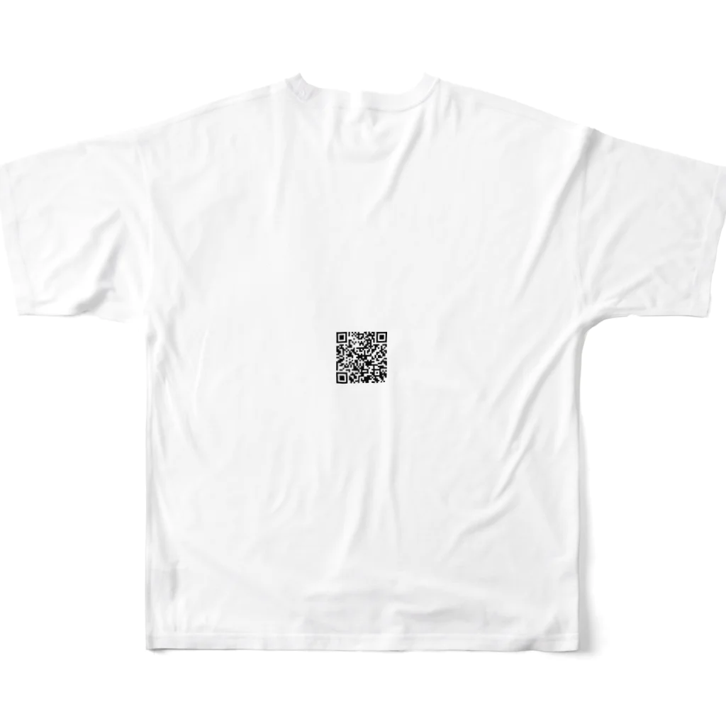 honeybeeのお茶してる赤い鳥 All-Over Print T-Shirt :back