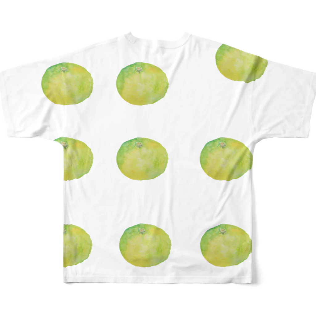 みかんスキーの早生９ All-Over Print T-Shirt :back