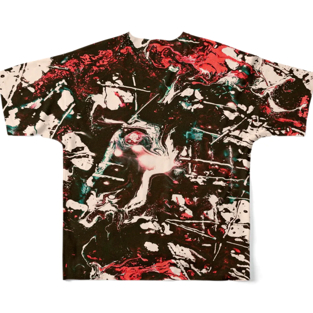 兎派のpaint_02_vivid All-Over Print T-Shirt :back