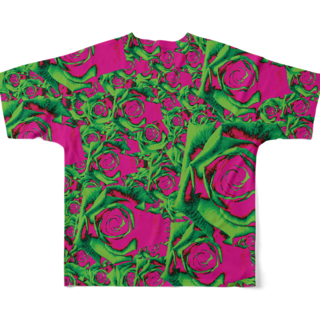  1st Shunzo's boutique の薔薇の嵐 All-Over Print T-Shirt :back