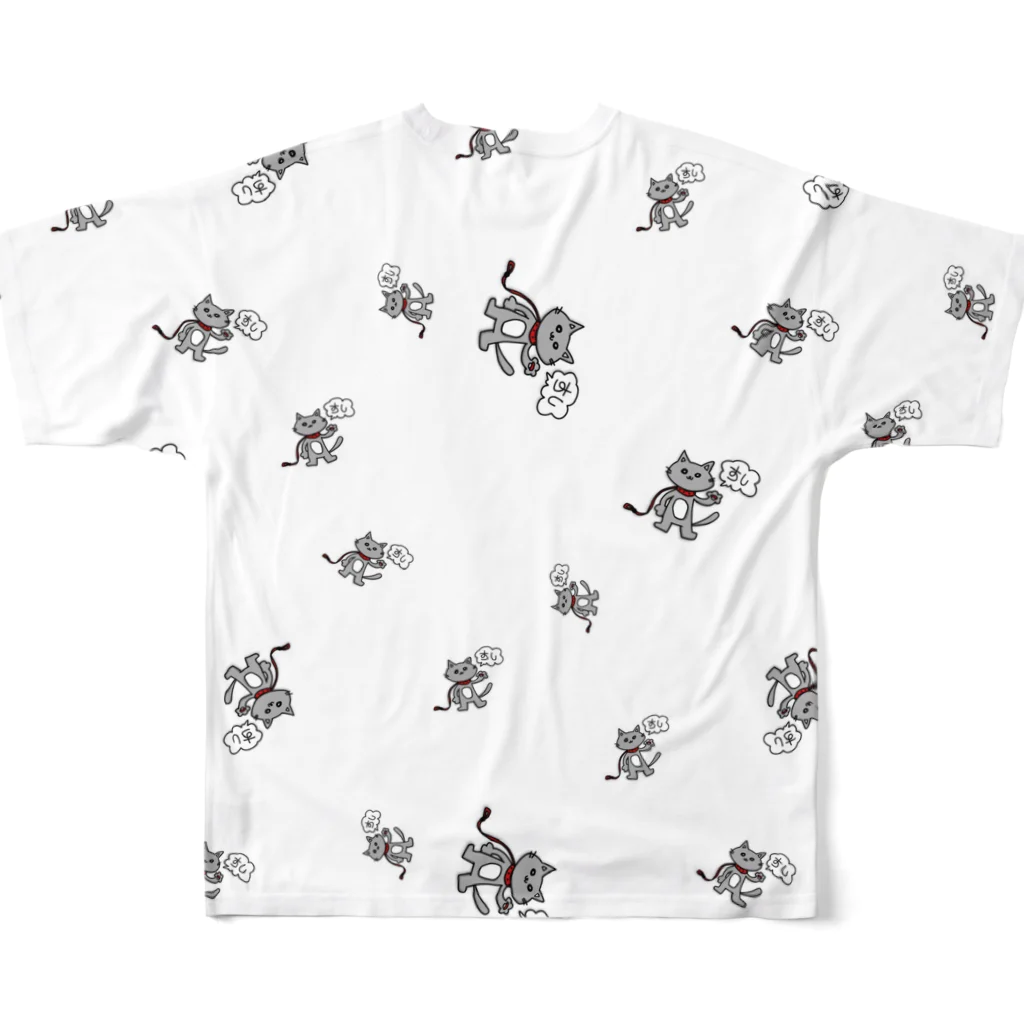 めめるーむ。のすしねこTシャツ All-Over Print T-Shirt :back