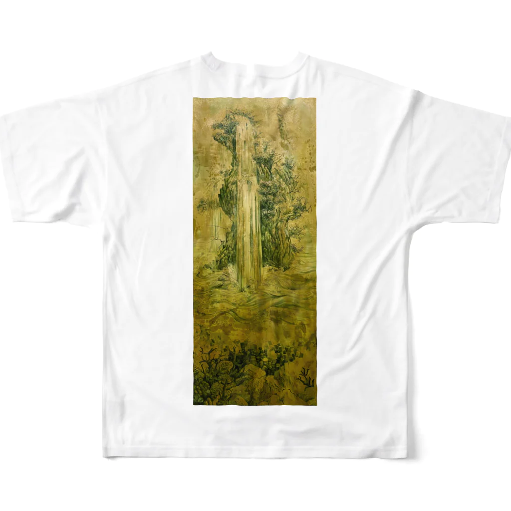 西垣肇也樹のオリジナルグッズの沿海浮揚図半袖衣 フルグラフィックTシャツの背面
