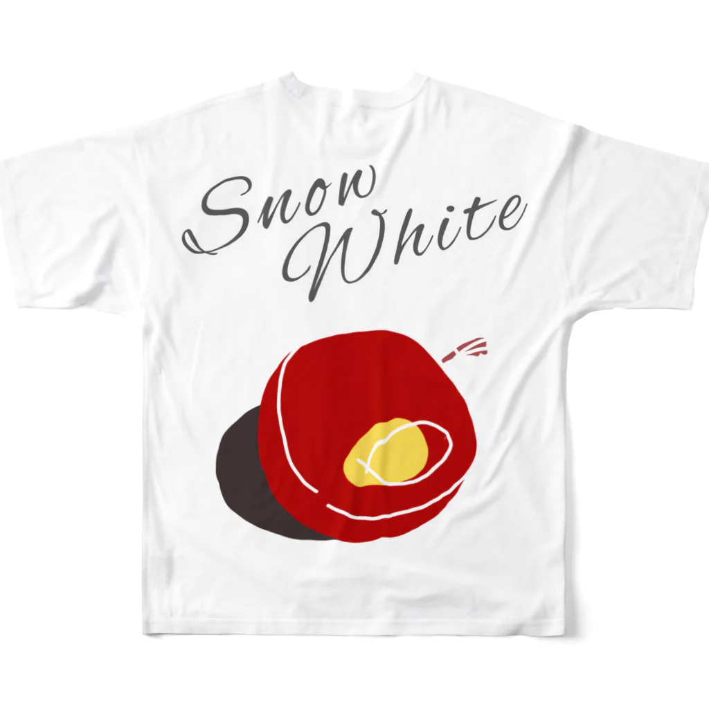 そでの店のスノーホワイト All-Over Print T-Shirt :back