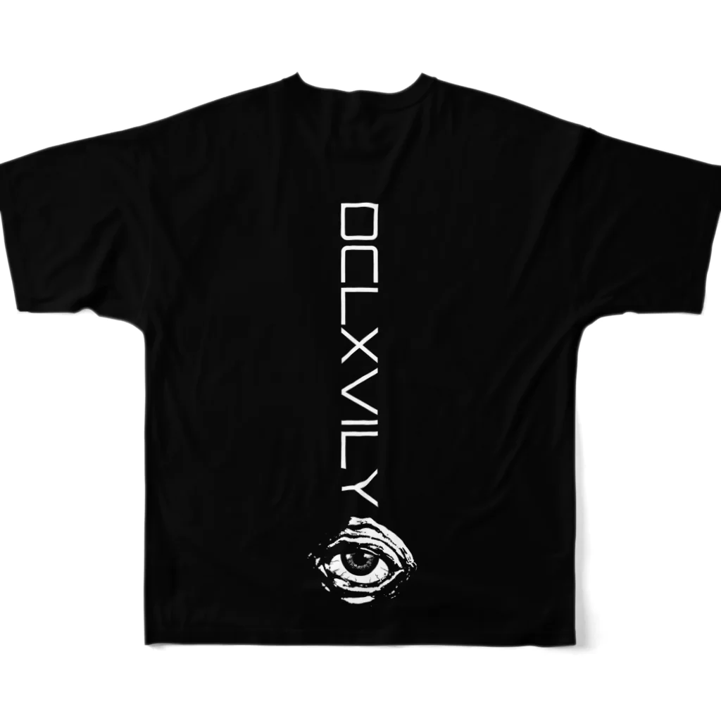 DCLXVILY(デヴィリー)のDVYCIRCLE（B) フルグラフィックTシャツの背面