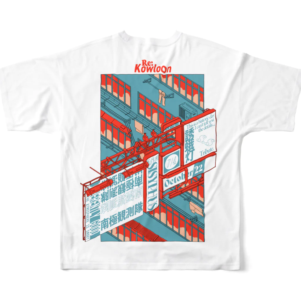 Re:KowloonのRe:Kowloon-A All-Over Print T-Shirt :back