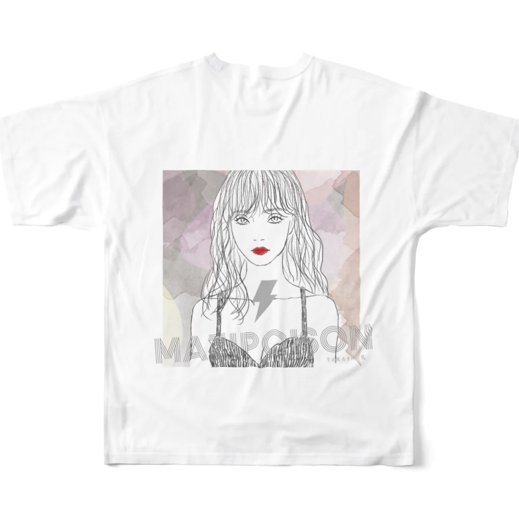 MAZI POISONのMAZI POISON T No.06 フルグラフィックTシャツの背面