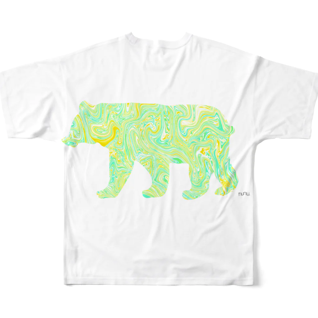 nunuのクマさんのお散歩♪ All-Over Print T-Shirt :back