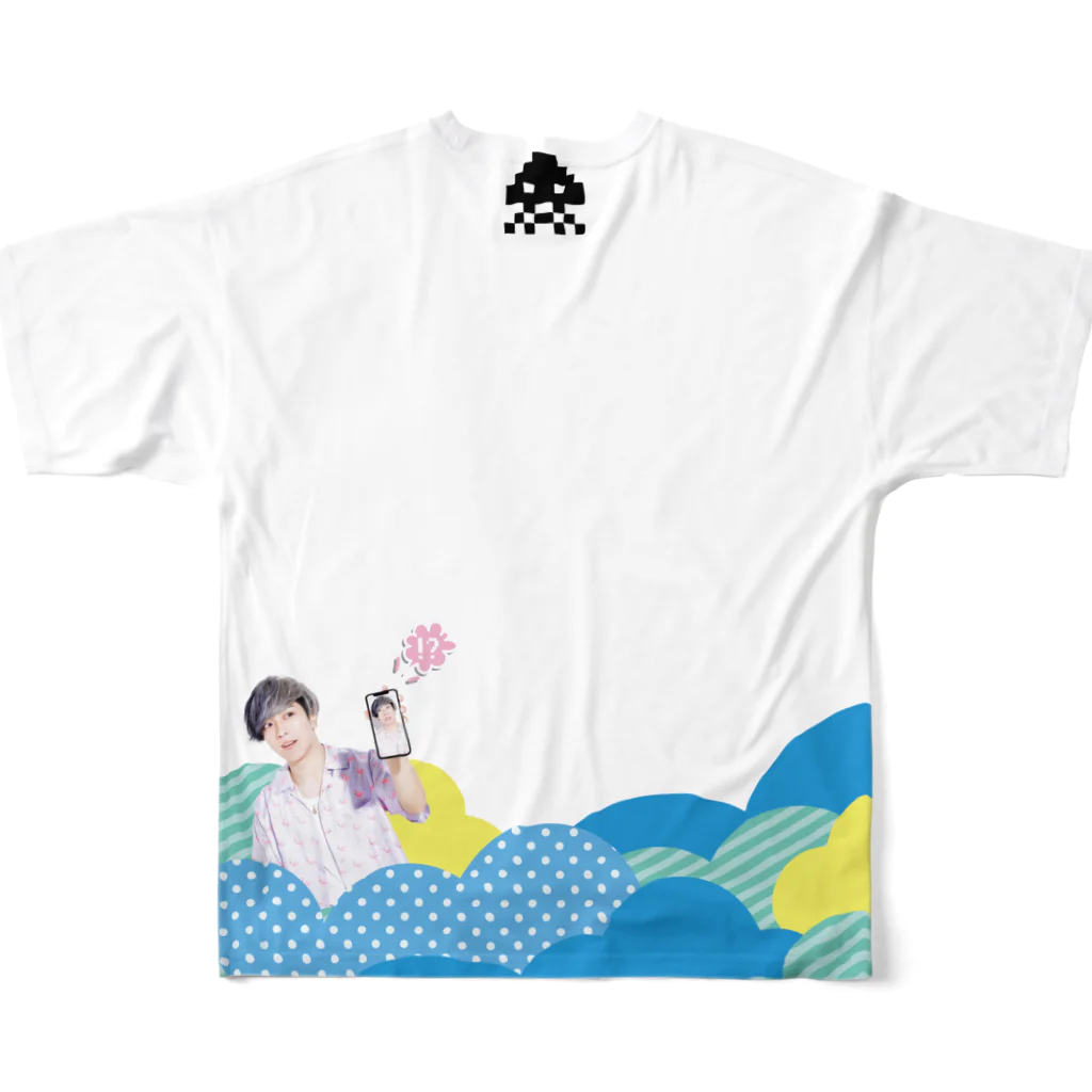 UminpoのフルグラフィックＴシャツ All-Over Print T-Shirt :back