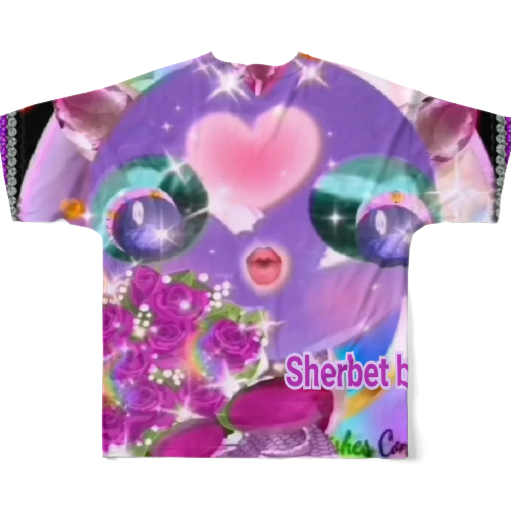 みっぴーの🎀シャーベッドベイビー/Aurora Sherbet baby s  フルグラフィックTシャツの背面