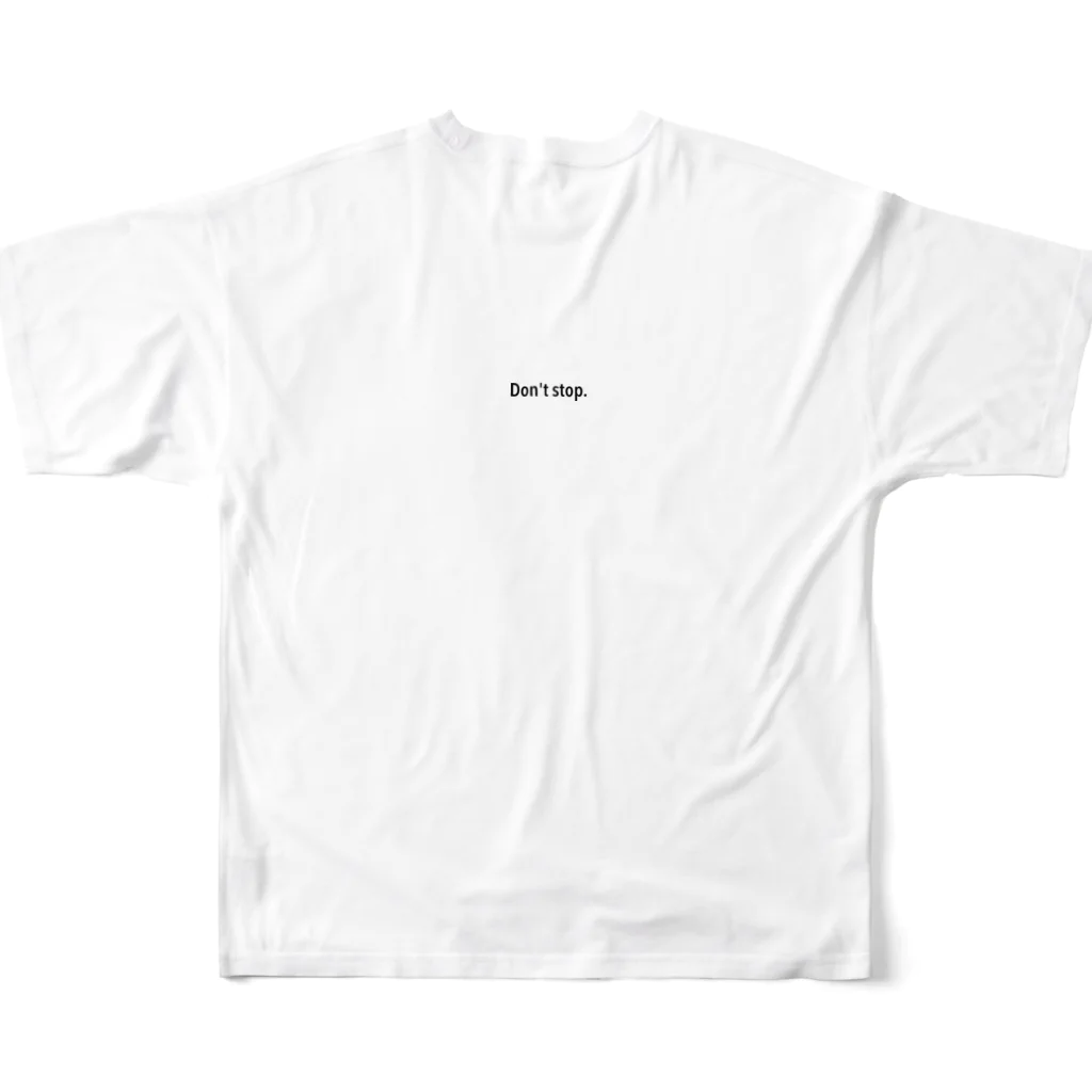 しおりのdon't stopT All-Over Print T-Shirt :back
