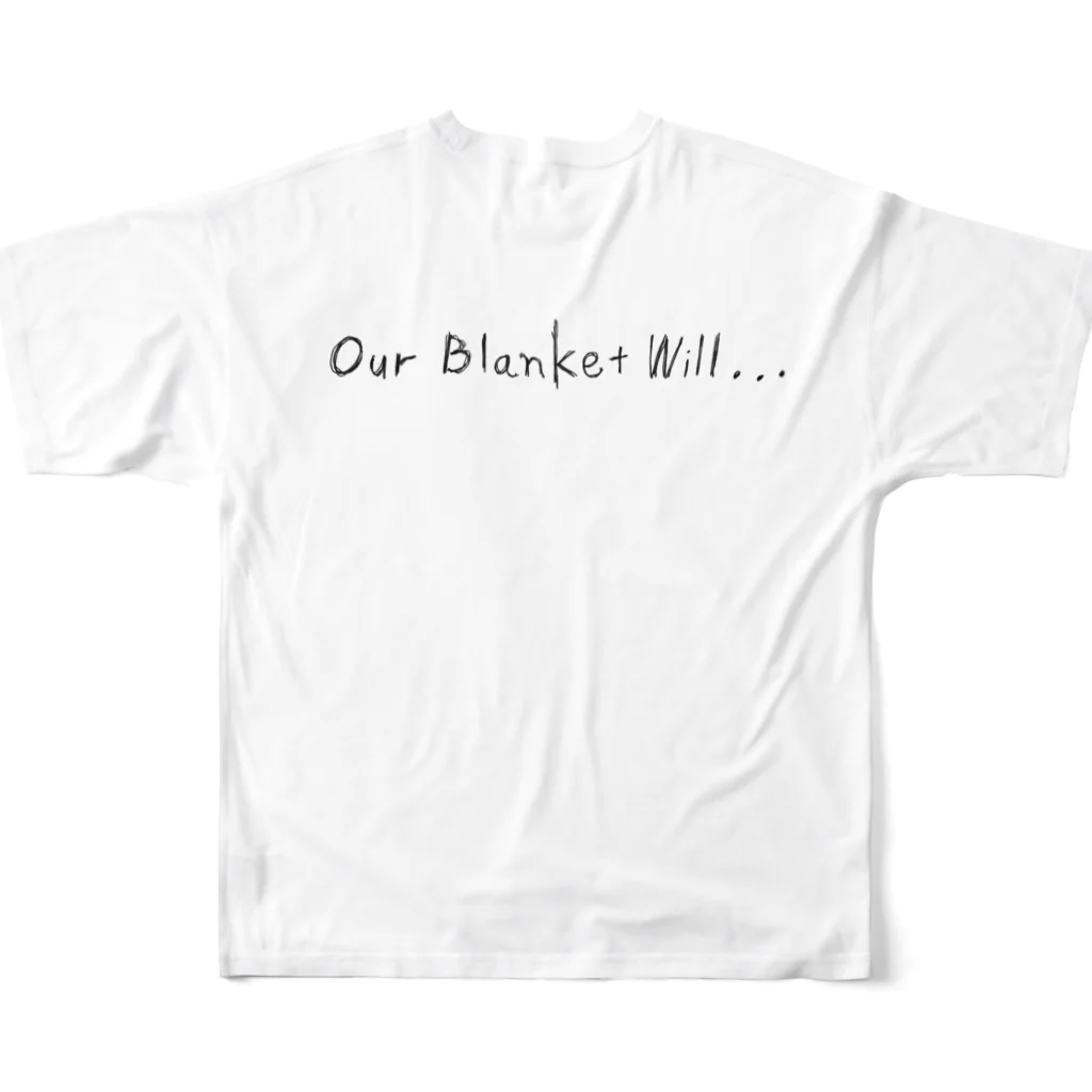 時計(&friends)のblanket All-Over Print T-Shirt :back