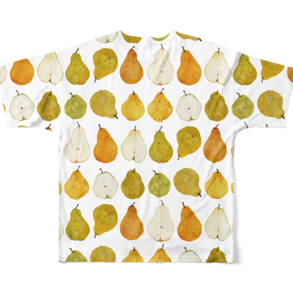 Miho MATSUNO online storeのLovely pears All-Over Print T-Shirt :back