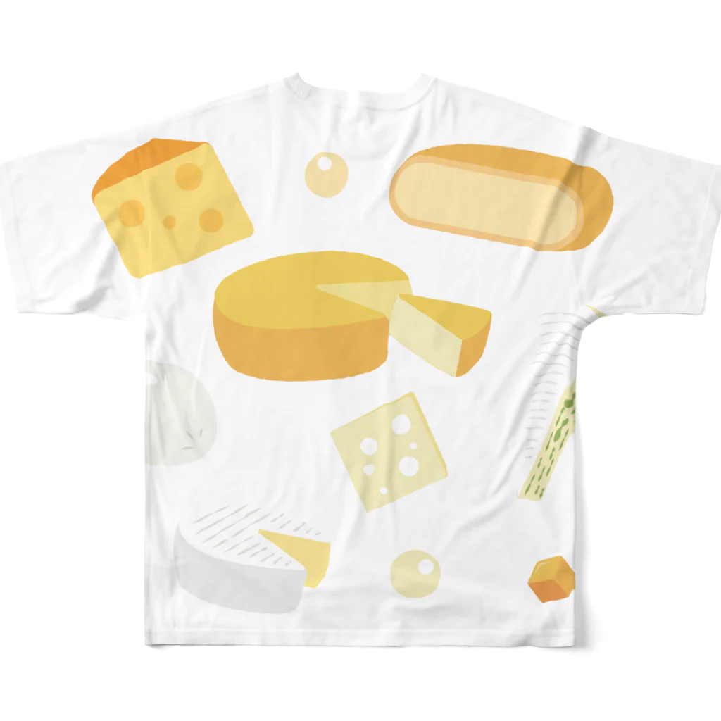 ヤモリのチーズ フルグラフィックTシャツの背面