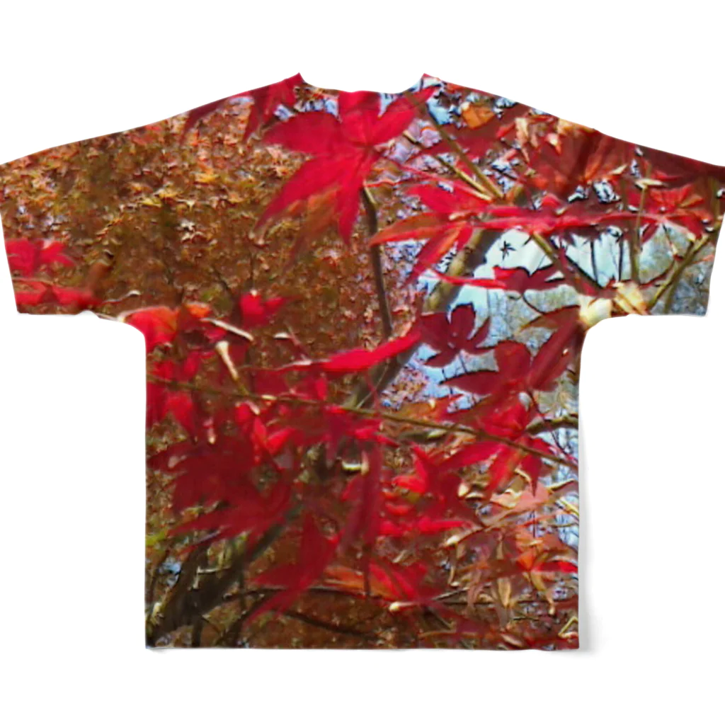 おのザ紅葉!! All-Over Print T-Shirt :back