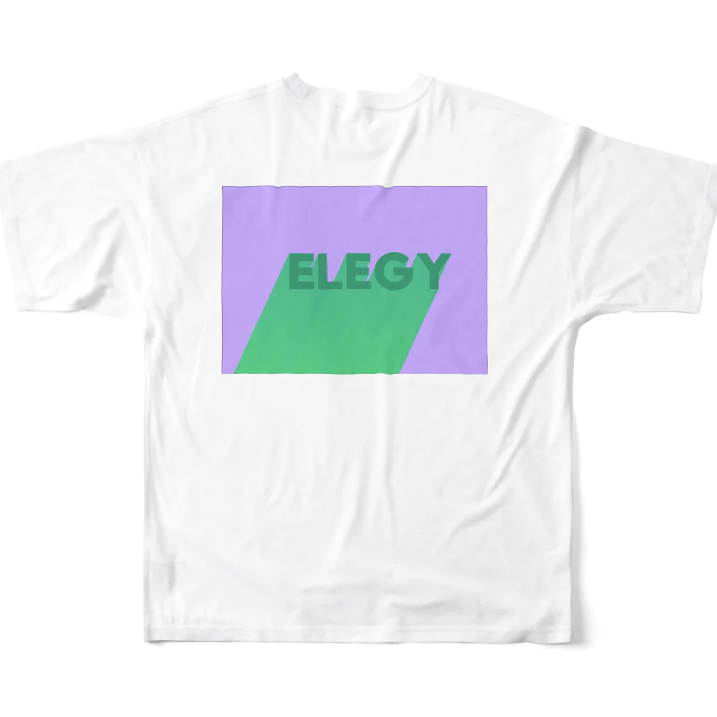 ZRKのELEGY フルグラフィックTシャツの背面