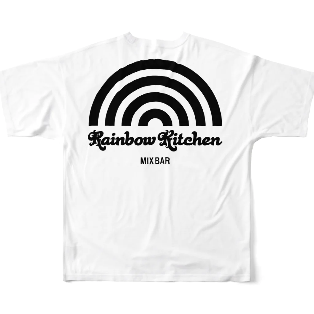 虹乃屋-RainbowKitchen-のレインボーマーメードTシャツ#02 フルグラフィックTシャツの背面