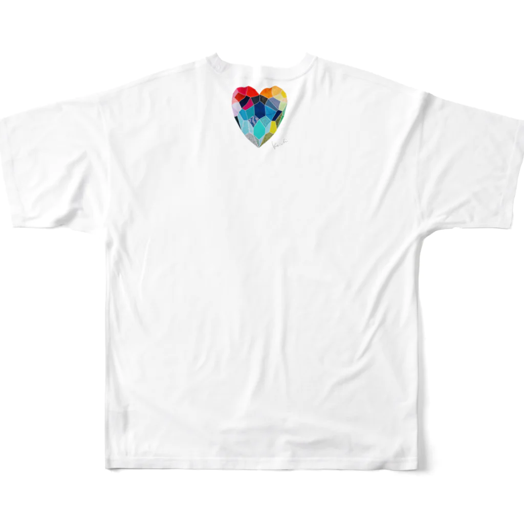 nissyheartのSIBUYA Heart グッズ フルグラフィックTシャツの背面