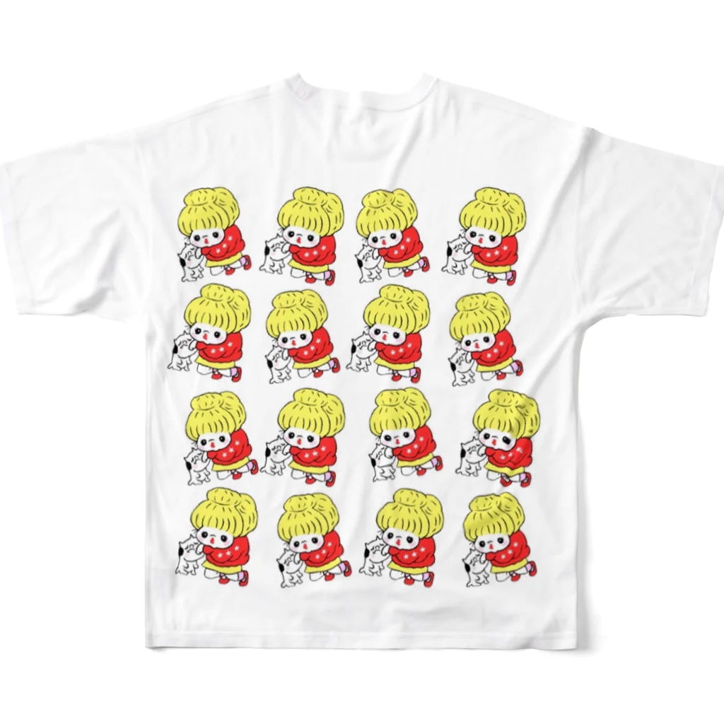 福ハナ夫（フクハナ商店）公式のバアバちゃん All-Over Print T-Shirt :back