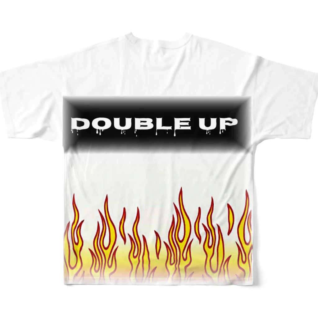 DoubleUp_OfficeのDouble Up FirePattern フルグラフィックTシャツの背面