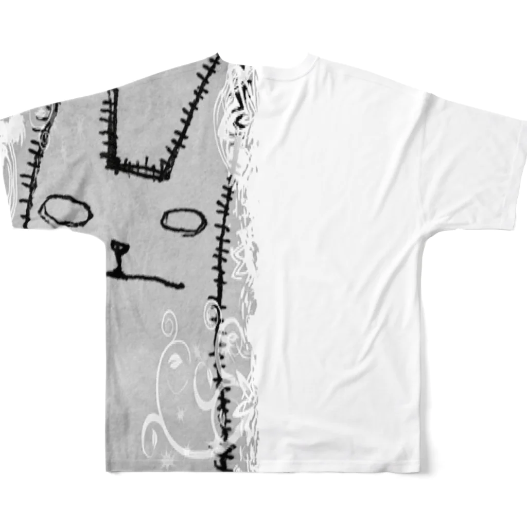 gejinecoyaのゲジネコエレガント All-Over Print T-Shirt :back