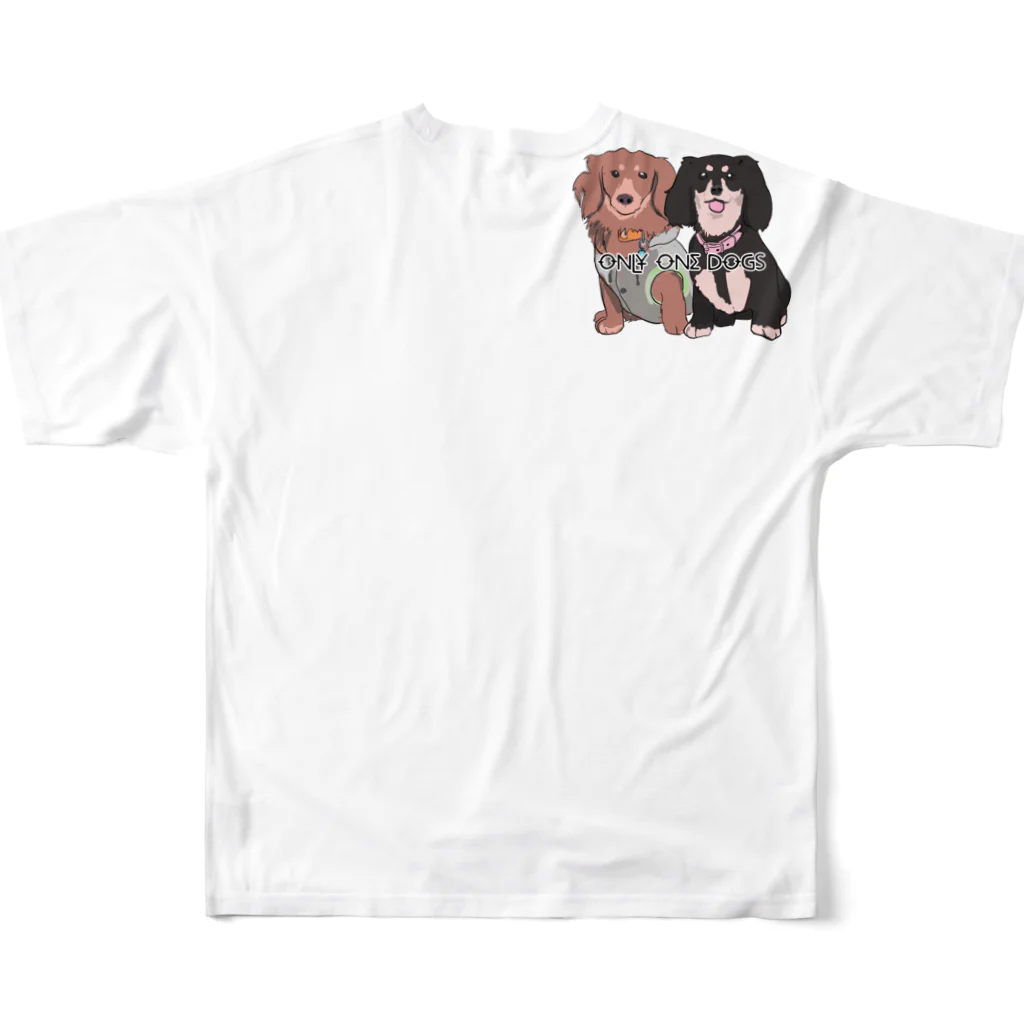 Only One DOGSのOnly One DOGS フルグラフィックTシャツの背面