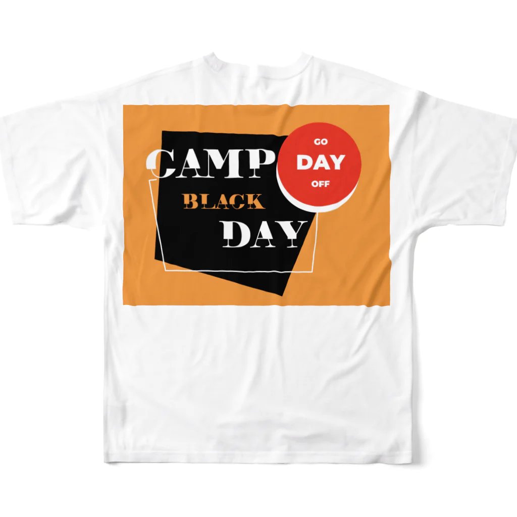 AMA'S STORE NO.2のCAMP BLACK DAY フルグラフィックTシャツの背面