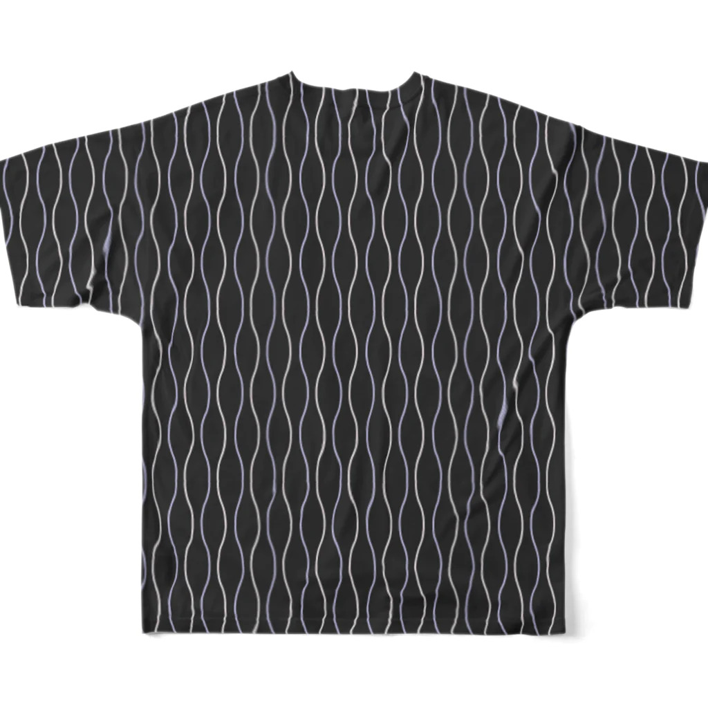 usagiの立涌 All-Over Print T-Shirt :back