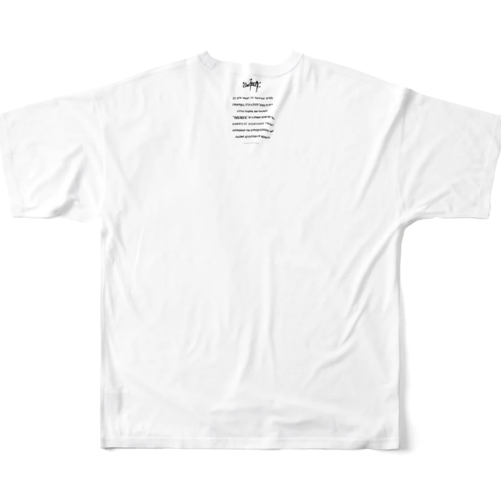 Glamorous design studioの限定 フルグラフィックTシャツの背面