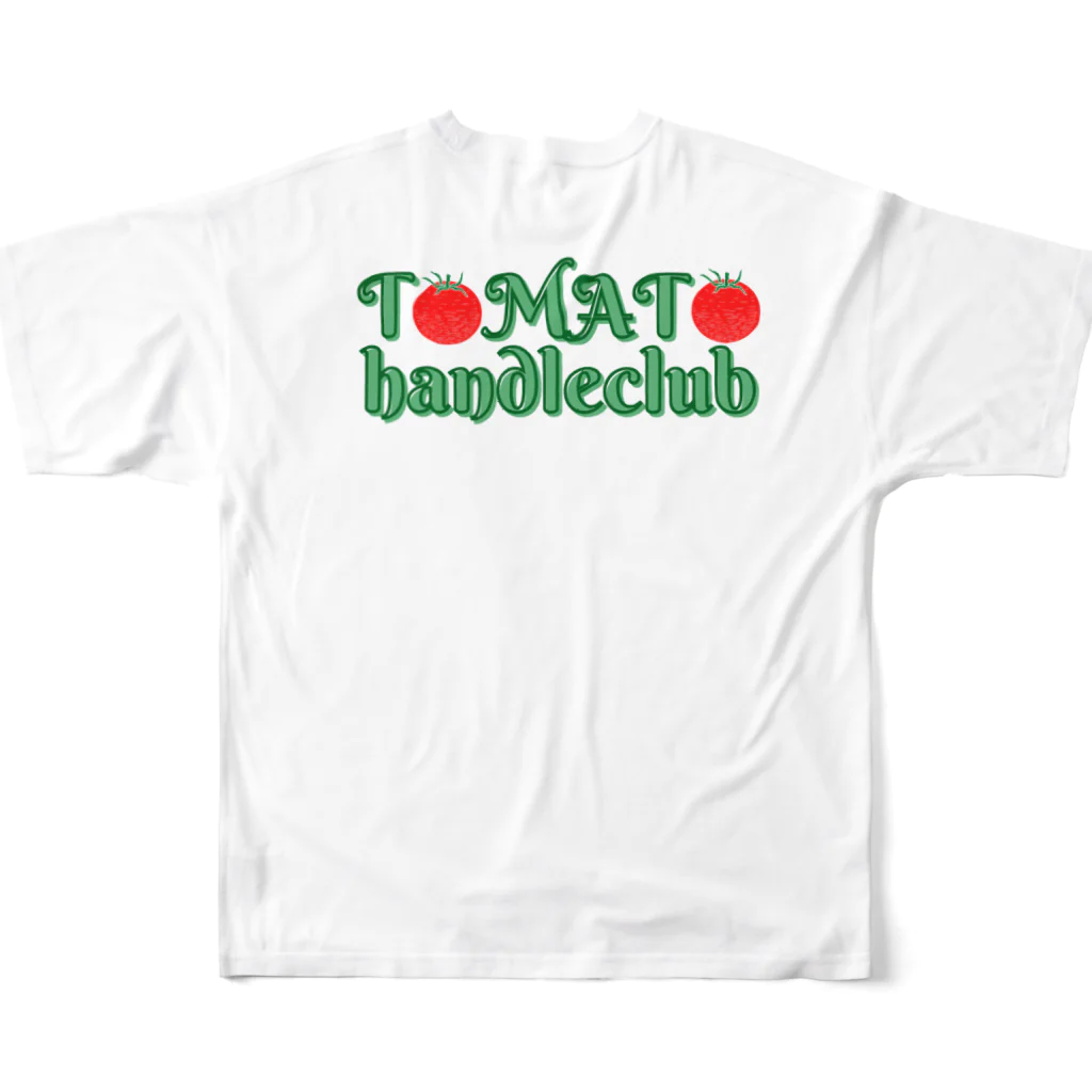 Tomato_handleclub_officialのTOMATO グリーンモンスター フルグラフィックTシャツの背面