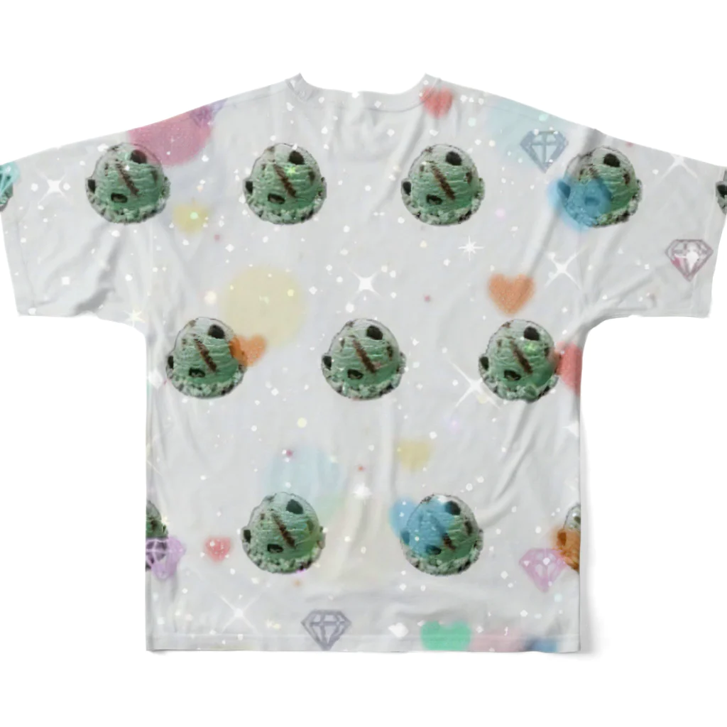 madeathの♡CHOCOMINT♡(WHITE DIAMOND) All-Over Print T-Shirt :back