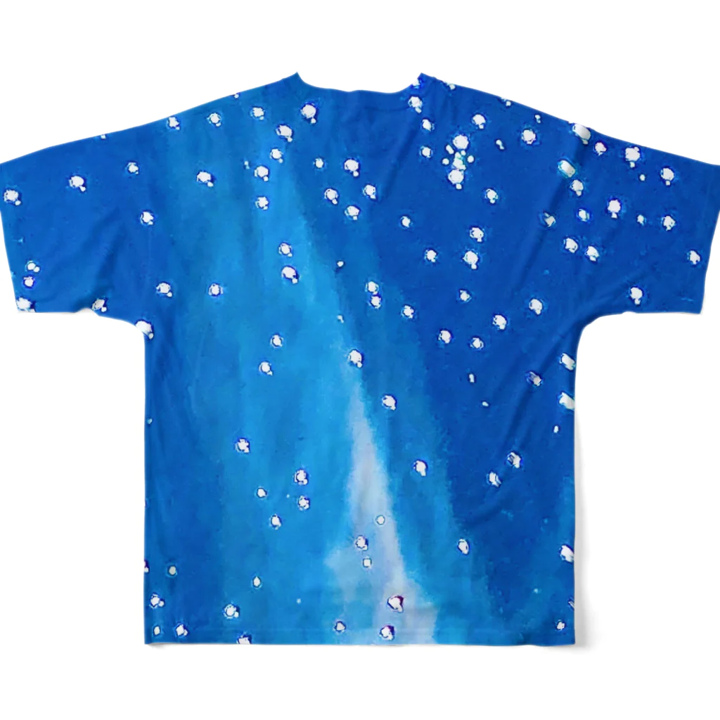 éclair 1518 : えくれあ 一期一会のコスモ  スター ドット⭐️🔵 フルグラフィックTシャツの背面