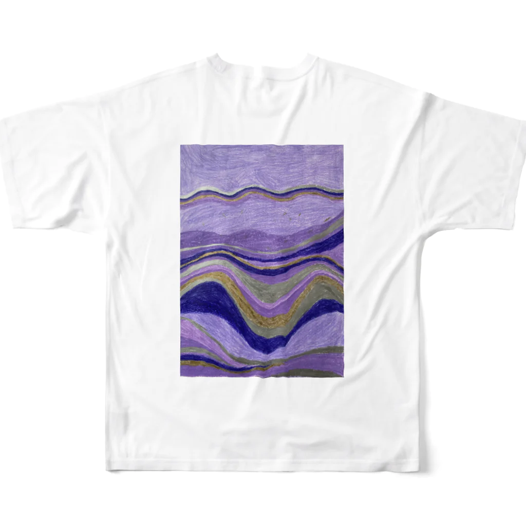 yoisoのどこかの地層 All-Over Print T-Shirt :back