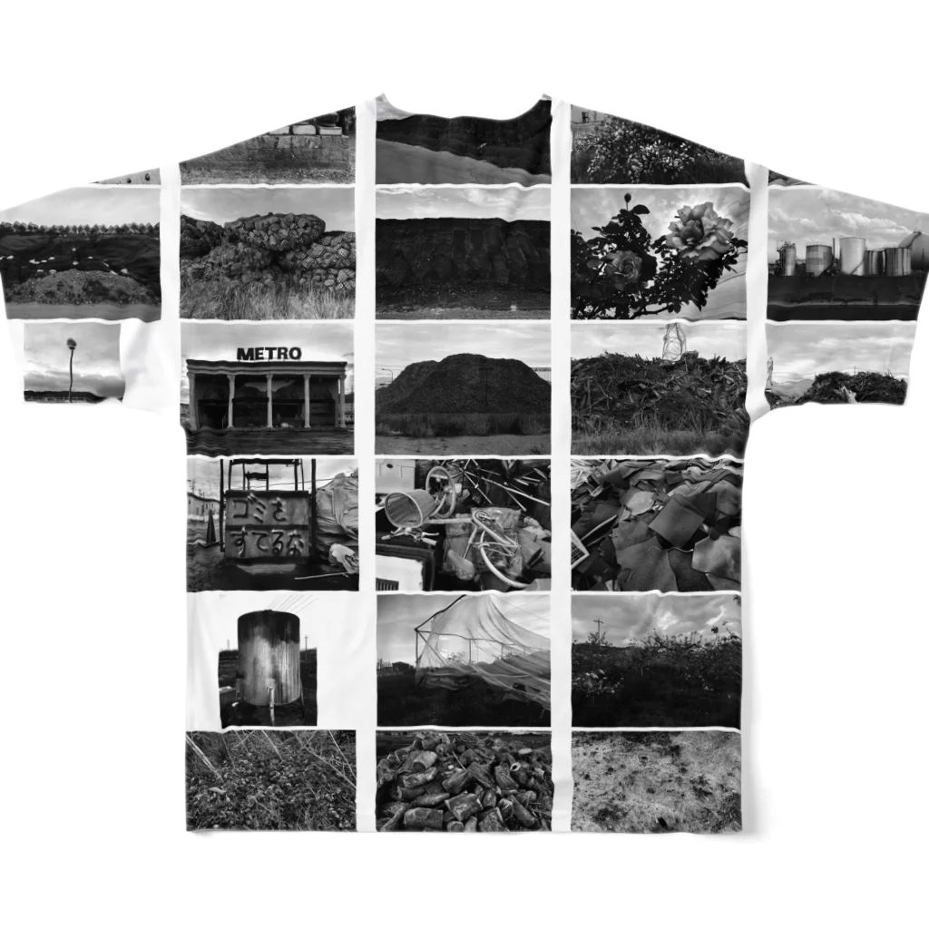 写真家・宮坂泰徳の『CS』 by 『19x19+0.5』 フルグラフィックTシャツの背面