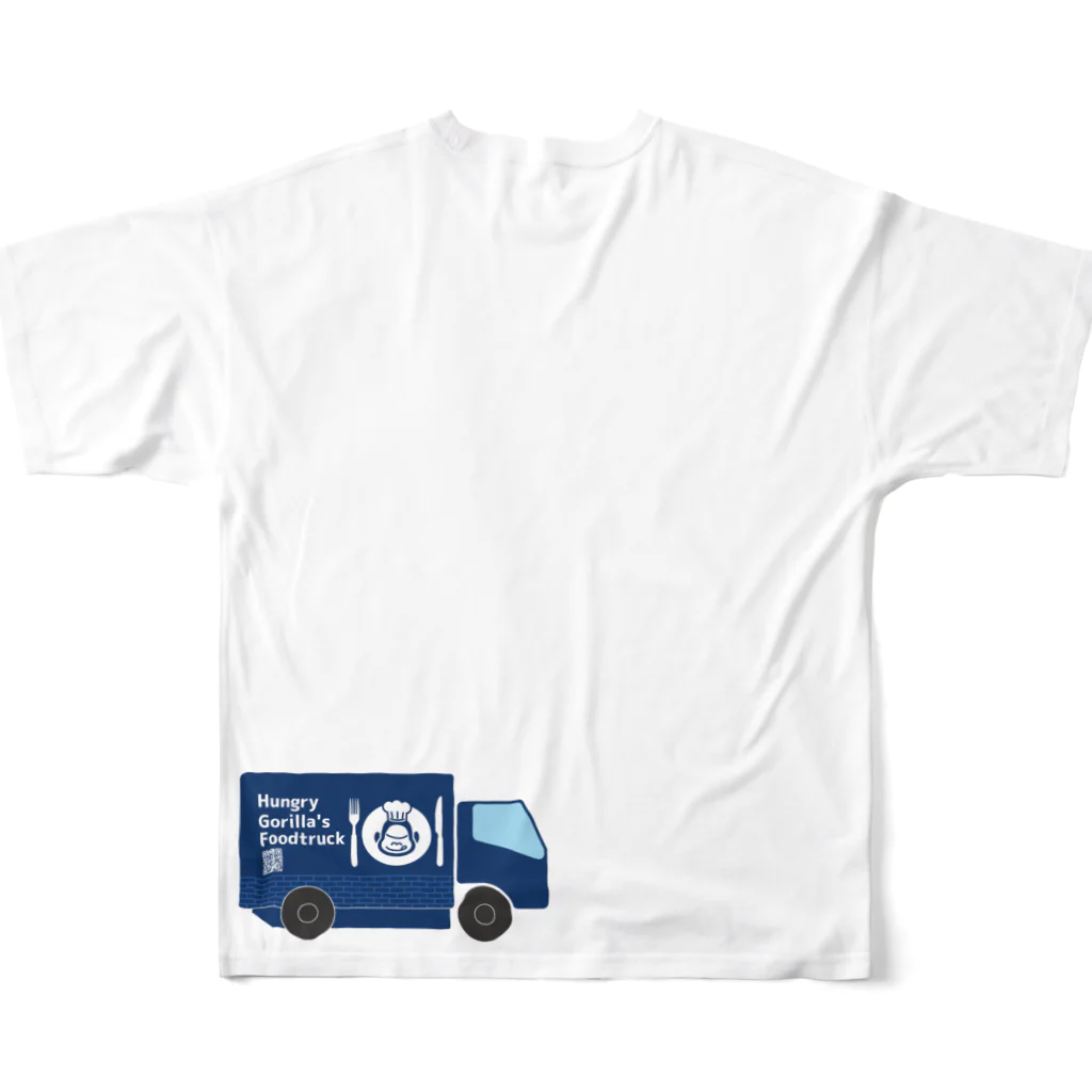 はらぺこごりらのはらぺこごりら All-Over Print T-Shirt :back