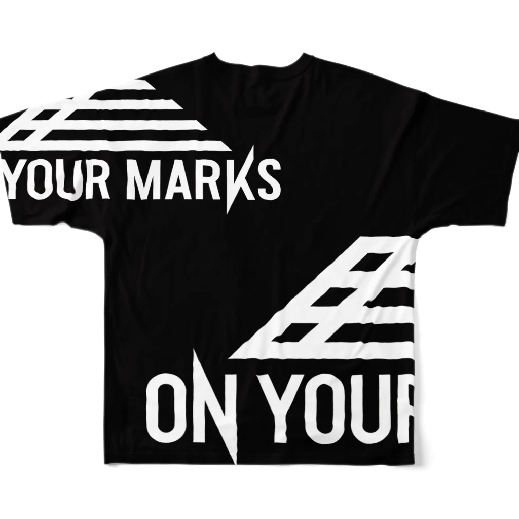 シダパングッズのOn Your Marks Tシャツ フルグラフィックTシャツの背面