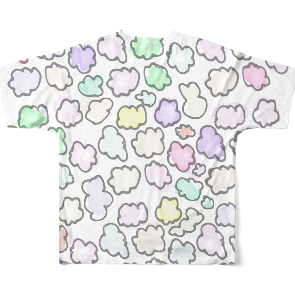 Fondhuのどこもかしもこもこ All-Over Print T-Shirt :back