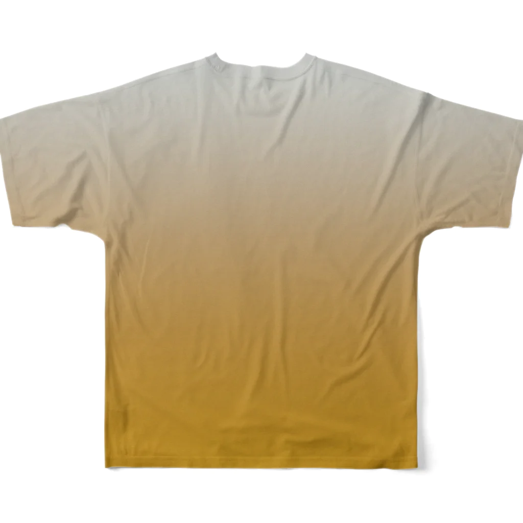 ぽぬぞぬのグラデーション Dozing Little Gold フルグラフィックTシャツの背面